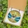 Pug Lovers' Vibrant Stained Glass Fawn Pug Sunburst Ocean Beach Mosaic Stained Glass Suncatcher - 5
