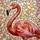Art Lovers' Tiffany Stained Glass Flamingo Mosaic Jewel Tones Red Orange Yellow Pink Stained Glass Suncatcher - 7
