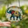 Art Collectors' Majestic Stained Glass Elephant & Vibrant Floral Garland in Teal, Gold, Red Stained Glass Suncatcher - OQDEbIaxzn