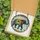 Art Collectors' Majestic Stained Glass Elephant & Vibrant Floral Garland in Teal, Gold, Red Stained Glass Suncatcher - wbo0AjEyIy