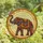 Elephant Lovers' Majestic Stained Glass Elephant Mosaic Art, Jewel Tone Floral Geometric Patterns, Glowing Tiffany Style Stained Glass Suncatcher - 4