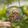 Nature Lovers' Tiffany Stained Glass Mushroom Wildflower Sun Mosaic Red Green Purple Stained Glass Suncatcher - NlGxHjLtGs