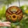 Nature Art Enthusiasts' Jewel-Toned Stained Glass Owl Sunflower Autumn Forest Mosaic Stained Glass Suncatcher - fwy4_kFPR4