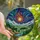Art Lovers' Intricate Stained Glass Cosmic Vortex Mountain River Celestial Mosaic Stained Glass Suncatcher - 1