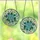 Nature Lovers' Tiffany Style Stained Glass Blue Floral Emerald Leaf Mosaic Pattern Stained Glass Suncatcher - 3