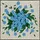 Nature Lovers' Tiffany Style Stained Glass Blue Floral Emerald Leaf Mosaic Pattern Stained Glass Suncatcher - 7