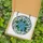 Nature Lovers' Tiffany Style Stained Glass Blue Floral Emerald Leaf Mosaic Pattern Stained Glass Suncatcher - 5