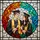 Graduation Celebrators Jewel-Toned Stained Glass Joyful Graduates Floral Mosaic Border Stained Glass Suncatcher - 7