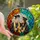 Graduation Celebrators Jewel-Toned Stained Glass Joyful Graduates Floral Mosaic Border Stained Glass Suncatcher - 1