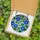 Nature Enthusiasts' Glowing Tiffany Stained Glass Cobalt Blue Morning Glory Emerald Green Leaves Intricate Mosaic Stained Glass Suncatcher - 5