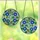 Nature Enthusiasts' Glowing Tiffany Stained Glass Cobalt Blue Morning Glory Emerald Green Leaves Intricate Mosaic Stained Glass Suncatcher - 3
