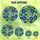 Nature Enthusiasts' Glowing Tiffany Stained Glass Cobalt Blue Morning Glory Emerald Green Leaves Intricate Mosaic Stained Glass Suncatcher - 6