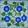 Nature Enthusiasts' Glowing Tiffany Stained Glass Cobalt Blue Morning Glory Emerald Green Leaves Intricate Mosaic Stained Glass Suncatcher - 7