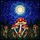 Nature & Fantasy Enthusiasts' Jewel Tone Stained Glass Glowing Mushroom Starry Night Forest Mosaic Stained Glass Suncatcher - 7