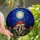 Nature & Fantasy Enthusiasts' Jewel Tone Stained Glass Glowing Mushroom Starry Night Forest Mosaic Stained Glass Suncatcher - 1