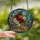 Art & Book Lovers' Vibrant Tiffany Stained Glass Floral Books Crimson Tangerine Mosaic Stained Glass Suncatcher - 4GTsKv54NJ