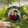 Graduation Celebration Joyful Women Stained Glass Ruby Emerald Gold Floral Butterfly Mosaic Stained Glass Suncatcher - 2