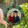 Graduation Celebration Joyful Women Stained Glass Ruby Emerald Gold Floral Butterfly Mosaic Stained Glass Suncatcher - 1