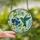 Nature Lovers' Tiffany Stained Glass Hummingbird Teal Emerald Green Blue Floral Mosaic Design Stained Glass Suncatcher - 2