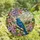 Art Lovers' Tiffany Style Stained Glass Blue Bird Floral Blossom Mosaic Art Stained Glass Suncatcher - 4