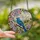 Art Lovers' Tiffany Style Stained Glass Blue Bird Floral Blossom Mosaic Art Stained Glass Suncatcher - 2