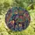 Art Lovers' Tiffany Stained Glass Elephant Palanquin Arabesque Mosaic in Blue Green Pink Gold Purple Stained Glass Suncatcher - 1