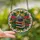 Academic Achievers Tiffany Style Stained Glass Books Graduation Cap Emerald Ruby Gold Floral Mosaic Stained Glass Suncatcher - VrwGlz2L7q
