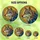 Nature Lovers' Tiffany Style Stained Glass Wolf Head Golden Orange Blue Cosmic Art Stained Glass Suncatcher - 6