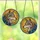Nature Lovers' Tiffany Style Stained Glass Wolf Head Golden Orange Blue Cosmic Art Stained Glass Suncatcher - 4