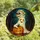 Halloween Lovers' Tiffany Glass Ghost & Jack-o'-Lantern Moonlit Forest Mosaic Stained Glass Suncatcher - 1