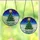 Holiday Lovers' Vibrant Tiffany Stained Glass Emerald Green Christmas Tree Multi-Color Lights Deep Blue Sky Stained Glass Suncatcher - 8G7b8AY6GD