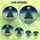 Holiday Lovers' Vibrant Tiffany Stained Glass Emerald Green Christmas Tree Multi-Color Lights Deep Blue Sky Stained Glass Suncatcher - sCCu_PRQNP