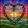 Artisan Style Enthusiasts Vibrant Stained Glass Dragonfly, Tiffany Style Jewel Tones, Mosaic Sunset Sky, Heart Border Stained Glass Suncatcher - 7