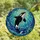 Orca Lovers' Majestic Leaping Orca Tiffany Stained Glass Deep Ocean Mosaic Jewel Tones Stained Glass Suncatcher - 1