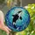 Orca Lovers' Majestic Leaping Orca Tiffany Stained Glass Deep Ocean Mosaic Jewel Tones Stained Glass Suncatcher - 2