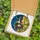 Nature Lovers' Glowing Tiffany Stained Glass Swallow Nest Golden Blue Mosaic Art Stained Glass Suncatcher - H4GKT9W7-z