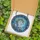 Fantasy Art Admirers' Vibrant Edge-to-Edge Stained Glass Unicorn Gold Horn Jeweled Winter Mosaic Cerulean Indigo Stained Glass Suncatcher - 5