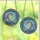 Fantasy Art Admirers' Vibrant Edge-to-Edge Stained Glass Unicorn Gold Horn Jeweled Winter Mosaic Cerulean Indigo Stained Glass Suncatcher - 3