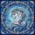 Fantasy Art Admirers' Vibrant Edge-to-Edge Stained Glass Unicorn Gold Horn Jeweled Winter Mosaic Cerulean Indigo Stained Glass Suncatcher - 7
