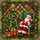 Christmas Decor Lovers Intricate Jewel-Toned Tiffany Stained Glass Sleeping Santa Emerald Armchair Christmas Tree Mosaic Pattern Stained Glass Suncatcher - 7