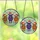 Highland Cow Lovers' Jewel Tone Stained Glass Purple Orange Cow Trio Festive Winter Mosaic Stained Glass Suncatcher - 3