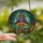 Fantasy Art Lovers' Whimsical Tiffany Style Stained Glass Mushroom Castle Jewel Tone Forest Stained Glass Suncatcher - 2