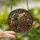 Holiday Art Enthusiasts' Tiffany Stained Glass Vintage Christmas Train Jewel Tone Mosaic Art Stained Glass Suncatcher - -m0N3qeFLI