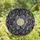 Art Lovers' Tiffany Stained Glass Botanical Wreath Deep Purple Lavender Teal-Blue Silver-Grey Mosaic Stained Glass Suncatcher - 4