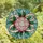 Holiday Enthusiasts' Jewel-Toned Stained Glass Christmas Ornament Design with Pink Starburst, Holly, Berries, Swirling Ice Mosaic Stained Glass Suncatcher - 4