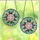 Holiday Enthusiasts' Jewel-Toned Stained Glass Christmas Ornament Design with Pink Starburst, Holly, Berries, Swirling Ice Mosaic Stained Glass Suncatcher - 3