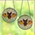 Fantasy Art Lovers' Cute Bat Translucent Stained Glass Tiffany Style Orange Yellow Mosaic Stained Glass Suncatcher - 3