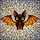 Fantasy Art Lovers' Cute Bat Translucent Stained Glass Tiffany Style Orange Yellow Mosaic Stained Glass Suncatcher - 7
