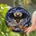 Halloween Enthusiasts' Tiffany Style Stained Glass Spooky Bat Jack-o'-Lantern Obsidian Amber Edge-to-Edge Mosaic Stained Glass Suncatcher - 2