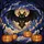Halloween Enthusiasts' Tiffany Style Stained Glass Spooky Bat Jack-o'-Lantern Obsidian Amber Edge-to-Edge Mosaic Stained Glass Suncatcher - 5